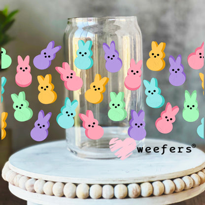 Easter Peepers UV DTF Cup Wrap 16oz Libbey Glass Original Size Weefers