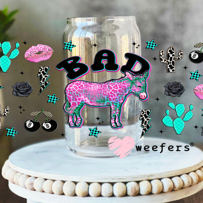 Bad Donkey UV DTF Cup Wrap - Weefers Exclusive Wrap 16oz Libbey Glass Original Size Cup Wrap Weefers