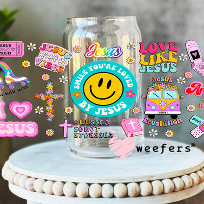 I Love Jesus Quotes UV DTF Cup Wrap - Weefers Exclusive Wrap Weefers