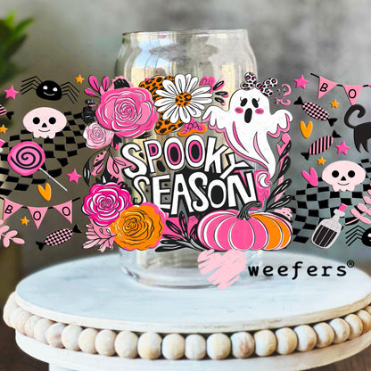 Spooky Season UV DTF Cup Wrap - Weefers Exclusive 16oz Libbey Glass Original Size Cup Wrap Weefers