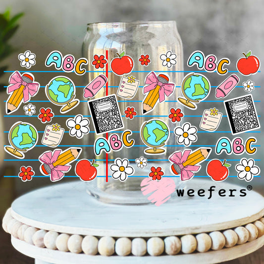 Teacher Composite UV DTF Cup Wrap 16oz Libbey Glass Original Size Weefers