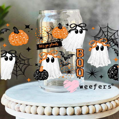 Lets go Ghouls UV DTF Cup Wrap 16oz Libbey Glass Original Size Weefers