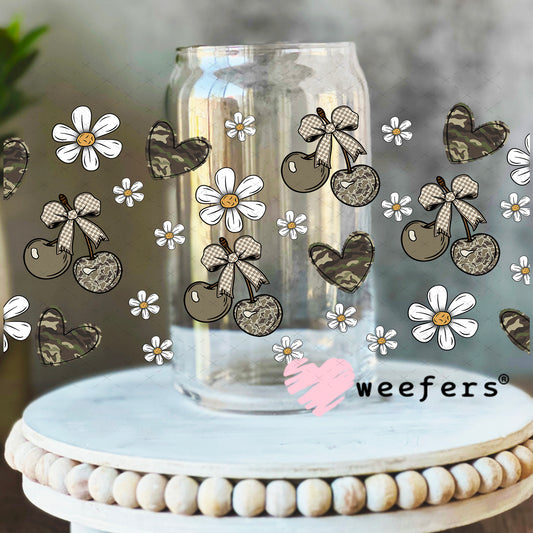 Hunting Season Side Kick UV DTF Cup Wrap - Weefers Exclusive 16oz Libbey Glass Original Size Weefers