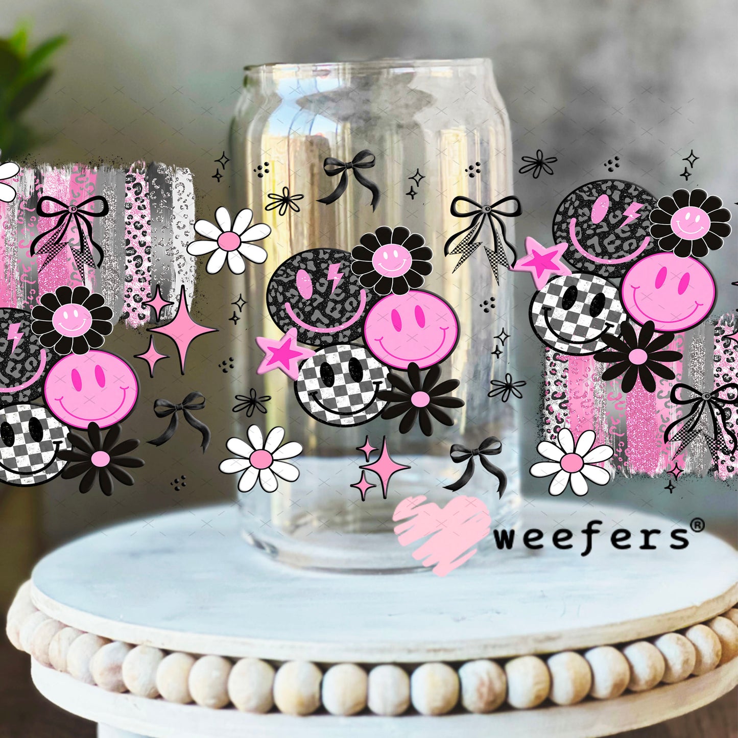 You're Only as Cool as You Treat People Sidekick UV DTF Cup Wrap - Weefers Exclusive 16oz Libbey Glass Original Size Cup Wrap Weefers