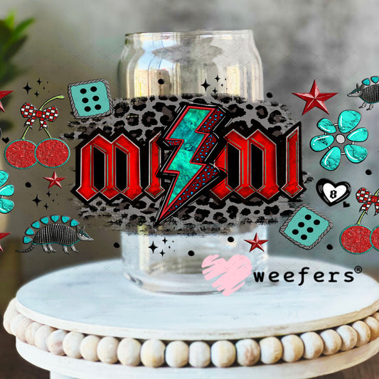 Mimi Yalternative Western UV DTF Cup Wrap - Weefers® Exclusive 16oz Libbey Glass Original Size Cup Wrap Weefers