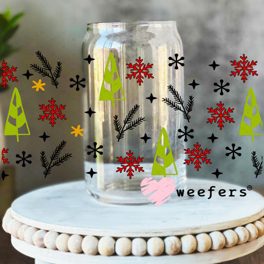 UV DTF Cup Wrap – Christmas What the Elf Sidekick- Weefers Exclusive 16oz Libbey Glass Original Size Weefers