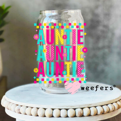 UV DTF Decal - Preppy Auntie 16oz Libbey Glass Original Size Weefers