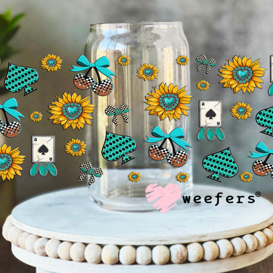 UV DTF Cup Wrap – Wild and Western Sidekick - Weefers Exclusive 16oz Libbey Glass Original Size Cup Wrap Weefers