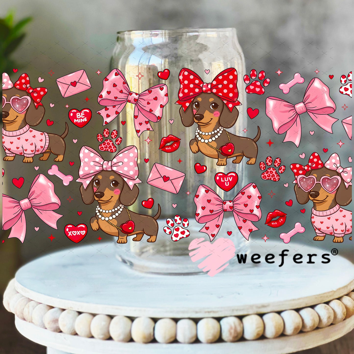 UV DTF Cup Wrap – Dashaud's Valentine's 16oz Libbey Glass Original Size Weefers