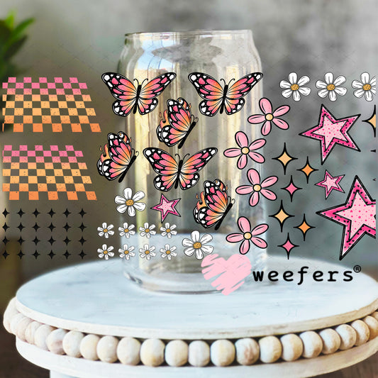 UV DTF Cup Wrap – At Least My Trauma Made Me Funny Sidekick Elements - Weefers Exclusive 16oz Libbey Glass Original Size Weefers