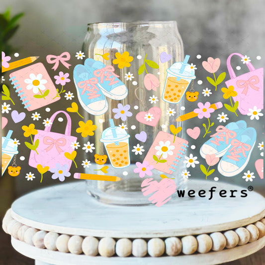 UV DTF Cup Wrap – Girly Favorite Things 16oz Libbey Glass Original Size Weefers