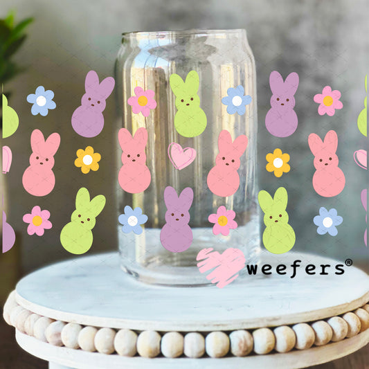 UV DTF Cup Wrap – I See Bunnies 16oz Libbey Glass Original Size Weefers