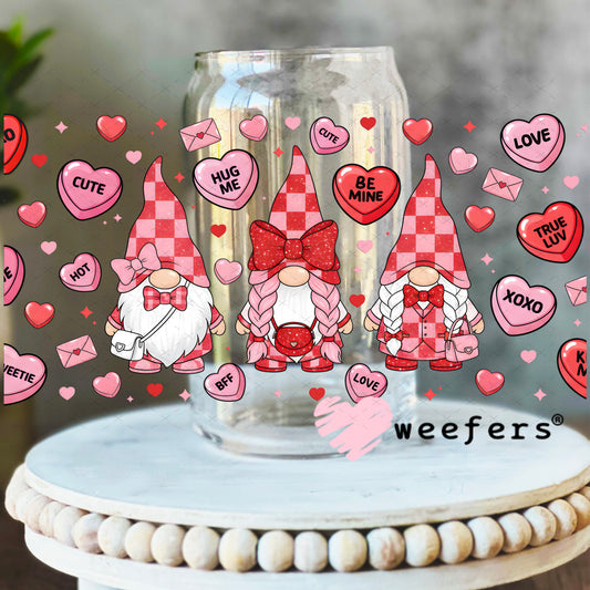 UV DTF Cup Wrap – Valentine Gnomes 16oz Libbey Glass Original Size Weefers