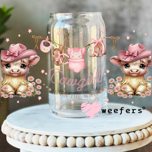 UV DTF Cup Wrap – A Little Cowgirl is on the Way  - Weefers Exclusive