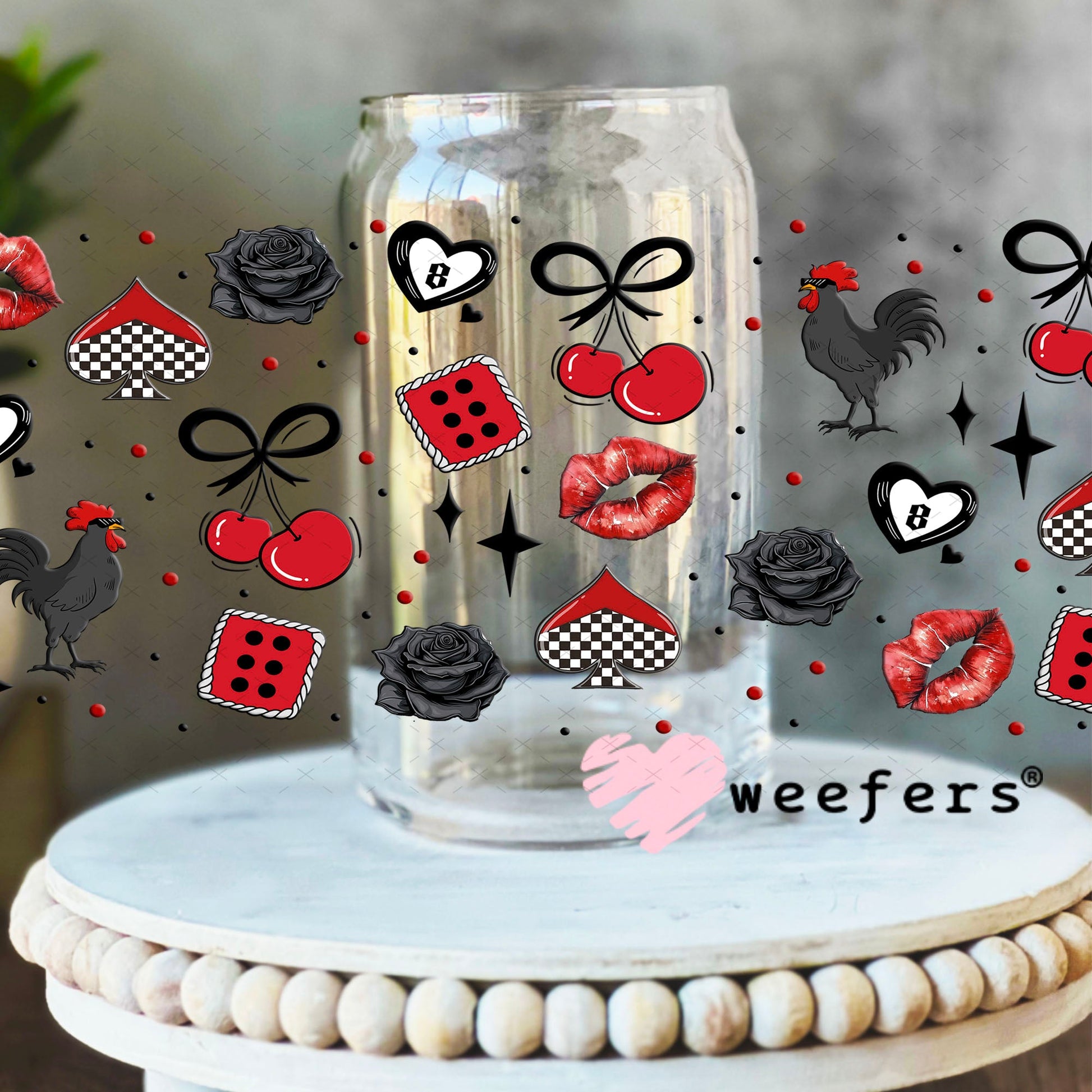 UV DTF Cup Wrap – You're About as Pleasant as an Itchy Butthole Sidekick- Weefers Exclusive 16oz Libbey Glass Original Size Cup Wrap Weefers