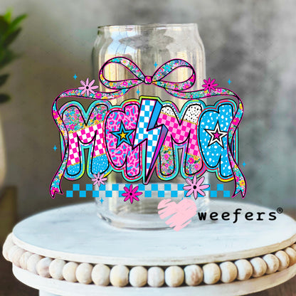 UV DTF Decal - Preppy Mama 16oz Libbey Glass Original Size Weefers