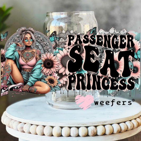 UV DTF Cup Wrap – Passenger Seat Princess 16oz Libbey Glass Original Size Weefers