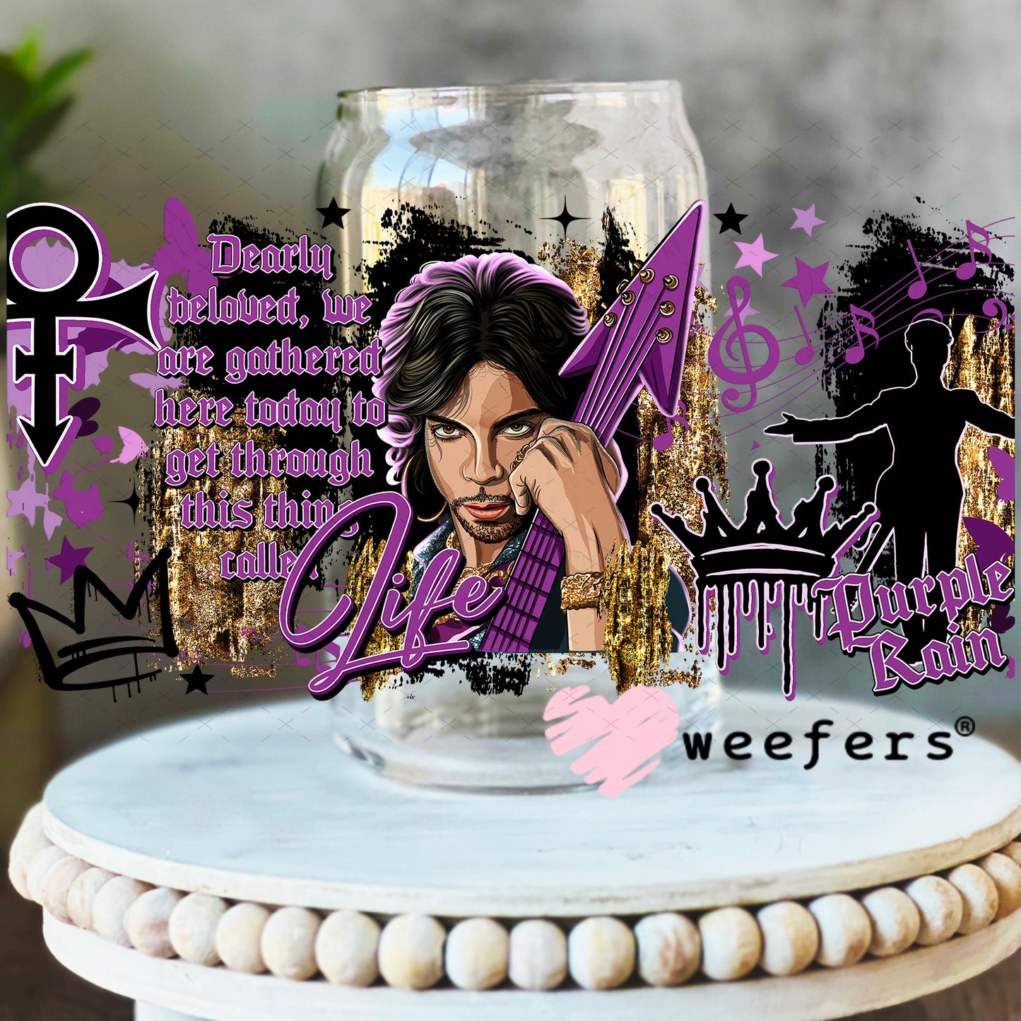 UV DTF Cup Wrap – Prince 16oz Libbey Glass Original Size Weefers