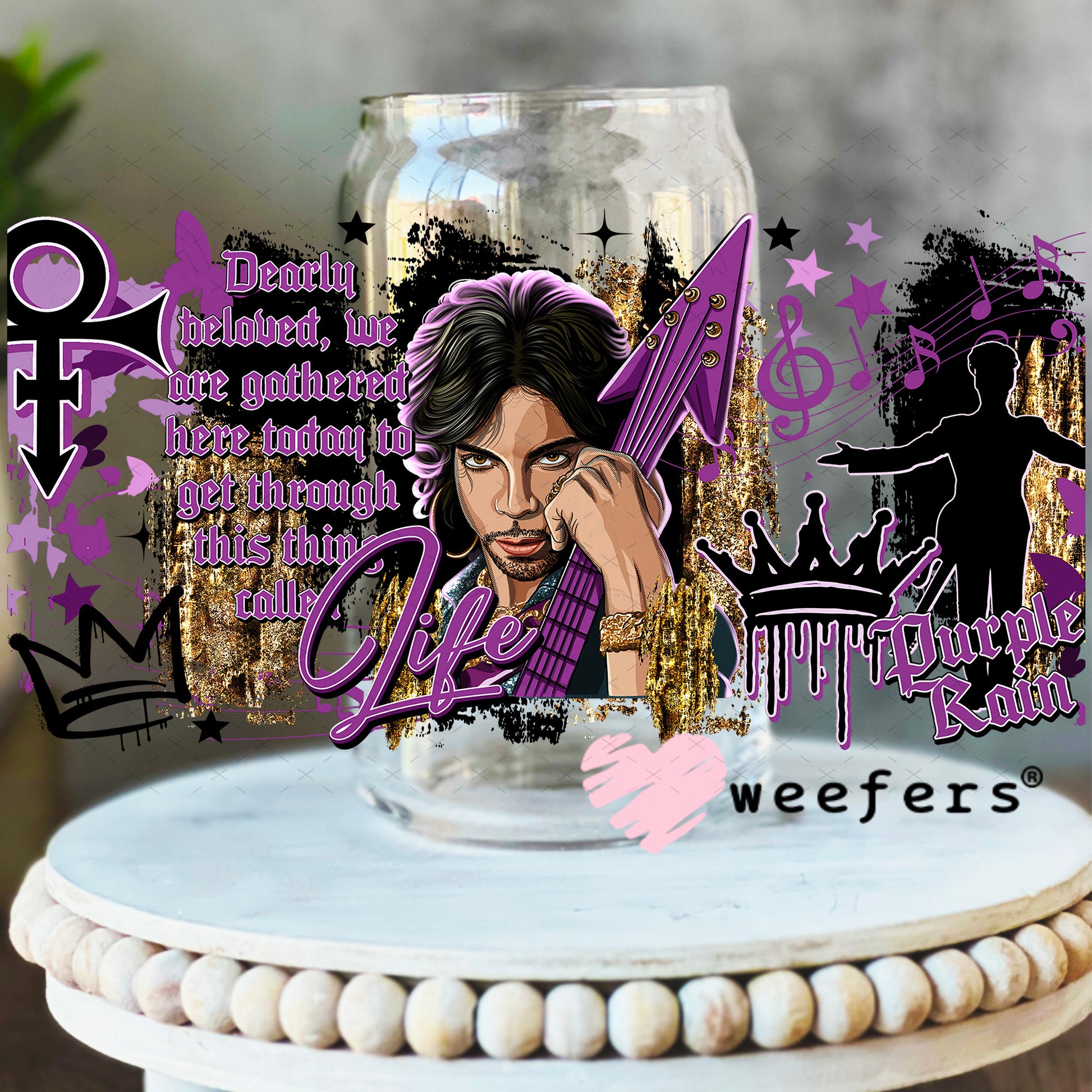 UV DTF Cup Wrap – Prince 16oz Libbey Glass Original Size Weefers