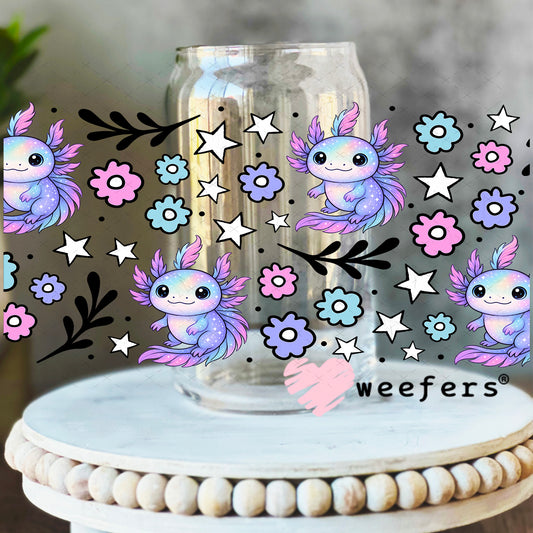UV DTF Cup Wrap – Axolotl Purple 16oz Libbey Glass Original Size Weefers