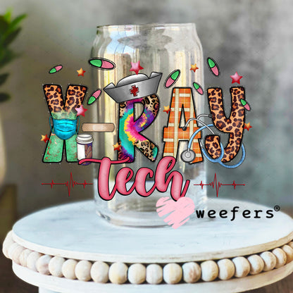 UV DTF Decal - X-Ray Tech 16oz Libbey Glass Original Size Weefers