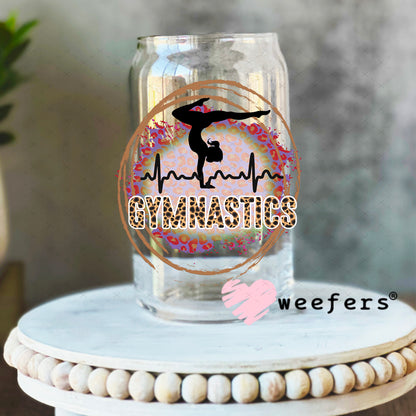 UV DTF Decal - Gymnastics 16oz Libbey Glass Original Size Weefers