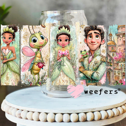 UV DTF Cup Wrap – Green Princess 16oz Libbey Glass Original Size Weefers