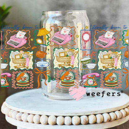 UV DTF Cup Wrap – Literally Born to Write Shop Cook 16oz Libbey Glass Original Size Weefers