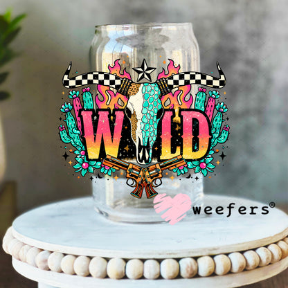 UV DTF Decal - Wild Western 16oz Libbey Glass Original Size Weefers