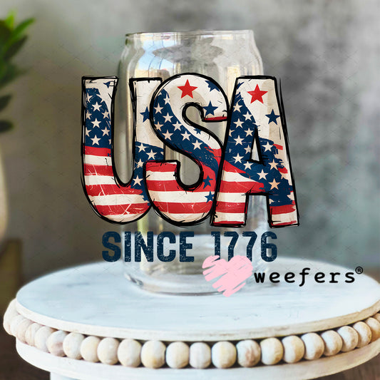 UV DTF Decal - USA Since 1776 4th of July