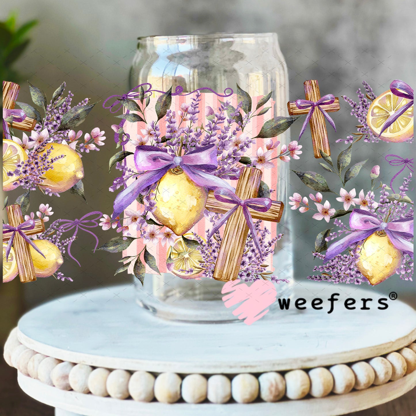 UV DTF Cup Wrap – Zesty Lemon Cross