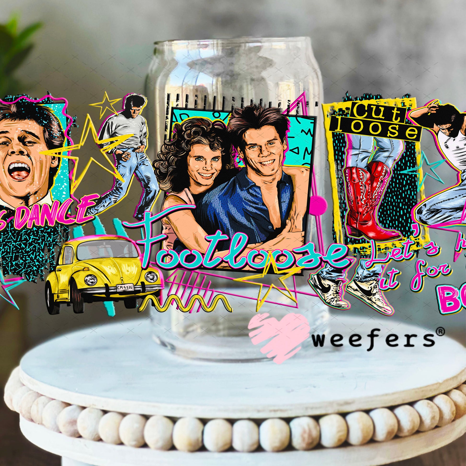 UV DTF Cup Wrap – Loose Foot 16oz Libbey Glass Original Size Weefers