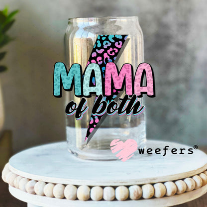 UV DTF Decal - Mama of Both 16oz Libbey Glass Original Size Weefers