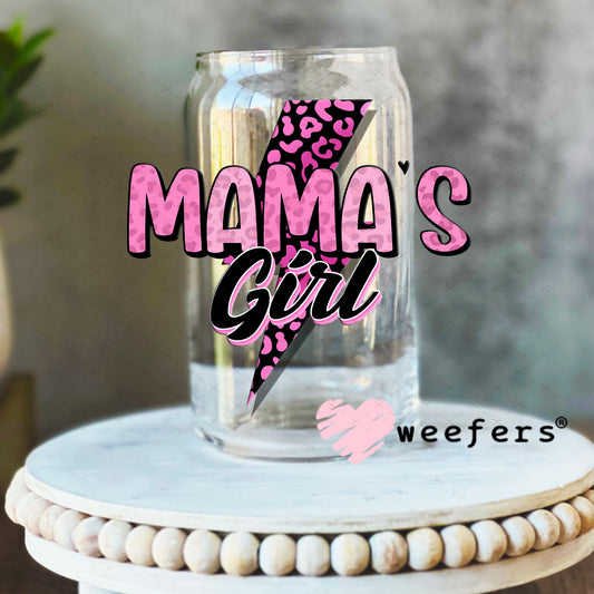 UV DTF Decal - Mama's Girl 16oz Libbey Glass Original Size Weefers