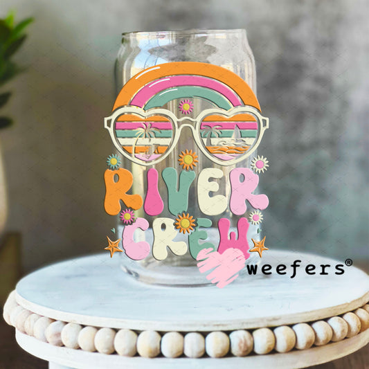 UV DTF Decal - River Crew 16oz Libbey Glass Original Size Weefers