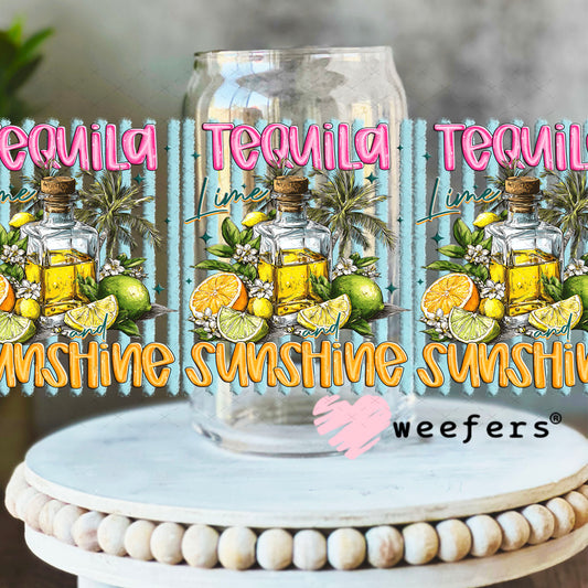 UV DTF Cup Wrap – Tequila Sunshine 16oz Libbey Glass Original Size Weefers