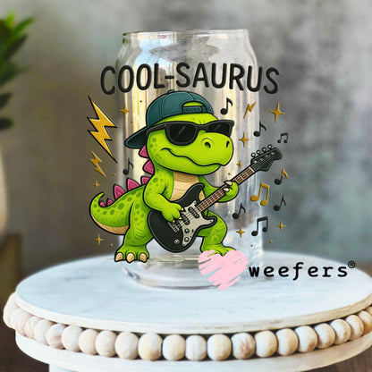 UV DTF Decal - Cool-Saurus 16oz Libbey Glass Original Size Weefers