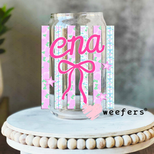 UV DTF Decal - CNA Coquette 16oz Libbey Glass Original Size Weefers