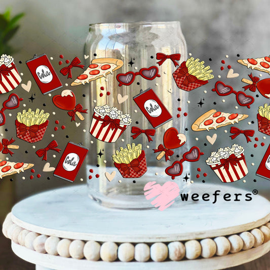 UV DTF Cup Wraps - Movie Night 16oz Libbey Glass Original Size Weefers