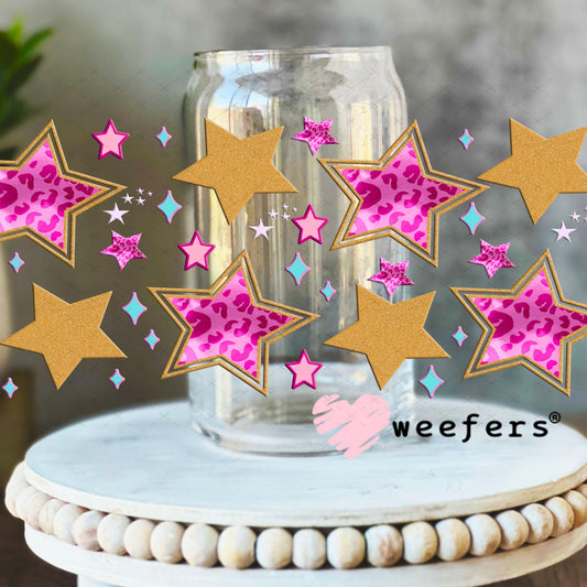 UV DTF Cup Wraps - Delulu is the Solulu Sidekick - Weefers Exclusive 16oz Libbey Glass Original Size Weefers