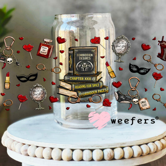 UV DTF Cup Wraps - Smutty Romance After Dark 16oz Libbey Glass Original Size Weefers