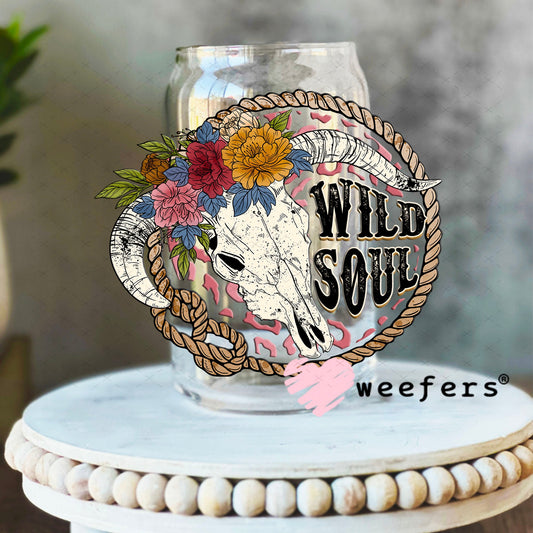 UV DTF Decal - Wild Soul 16oz Libbey Glass Original Size Weefers