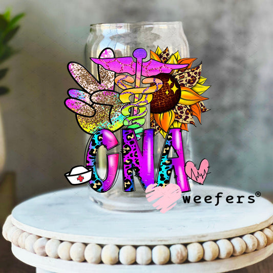 UV DTF Decal - CNA Sunflower 16oz Libbey Glass Original Size Weefers