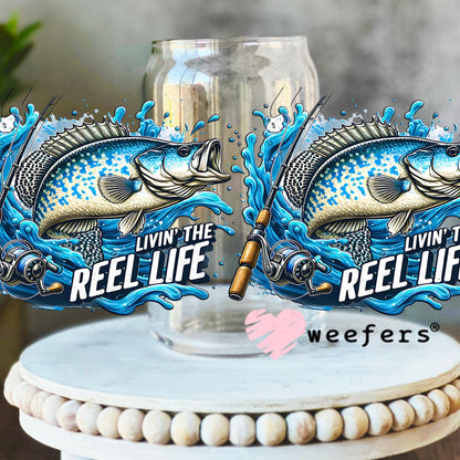 UV DTF Cup Wraps - Reel Life 16oz Libbey Glass Original Size Weefers