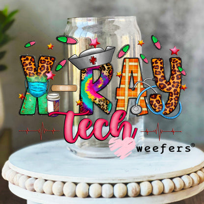 UV DTF Decal - X-Ray Tech 16oz Libbey Glass Original Size Weefers