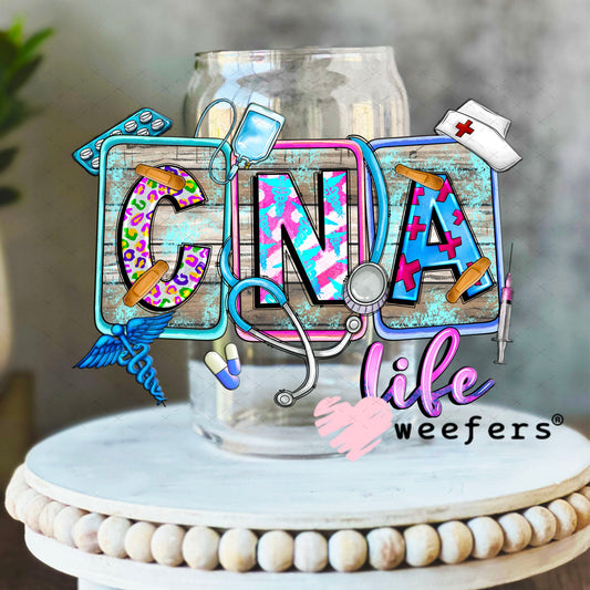 UV DTF Decal - CNA Life 16oz Libbey Glass Original Size Weefers