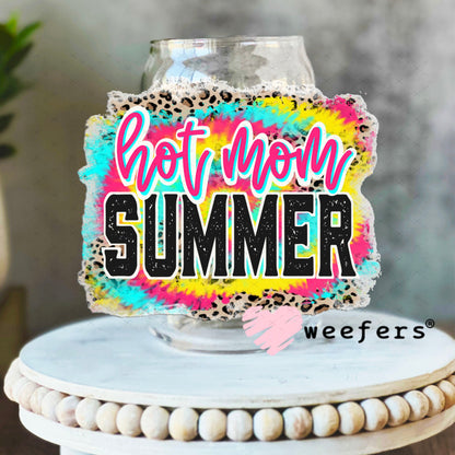UV DTF Decal - Hot Mom Summer 16oz Libbey Glass Original Size Weefers