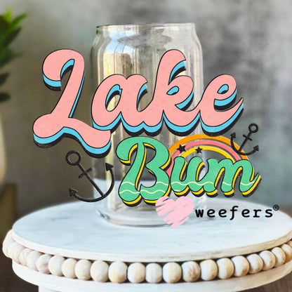UV DTF Decal - Lake Bum 16oz Libbey Glass Original Size Weefers