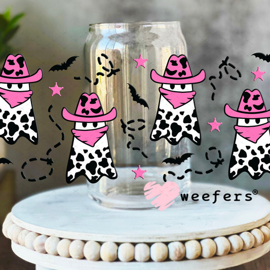 UV DTF Cup Wraps - Cowboy Ghosts 16oz Libbey Glass Original Size Weefers
