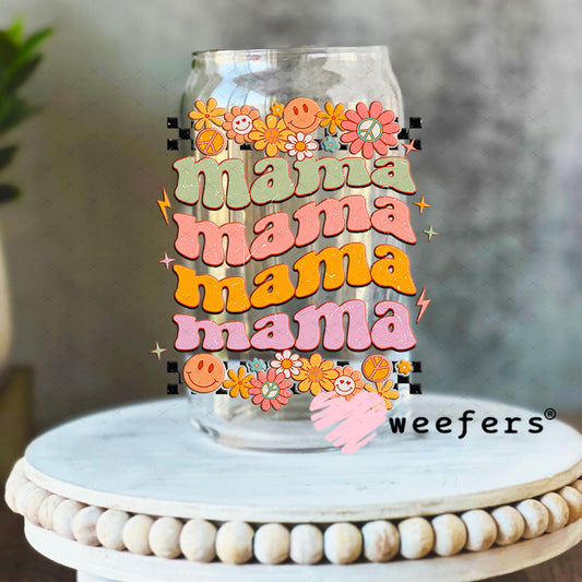 UV DTF Decal - Mama Stacked 16oz Libbey Glass Original Size Weefers